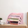 Desk File Organizer Desktop Storage 5 Compartments Postcards Documents Holder Sorter for
