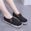 Women's 2024 New Round Toe Soft Soled Shoes, Women's Old Beijing Cloth Shoes, Lightweight Mother Shoes, Thick Soled Casual Shoes