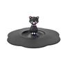 Torx Silicone Cup Cover Heat-resistant Leak Proof Cartoon Lid (Black Cat) ADM