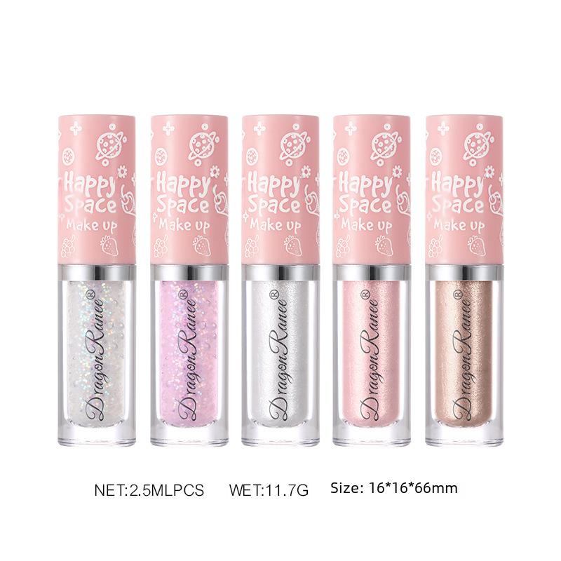 Линия теней для век Super Flash Sequins Яркие кристаллы Лежащего шелкопряда Блестящие тени для век Жидкие блики