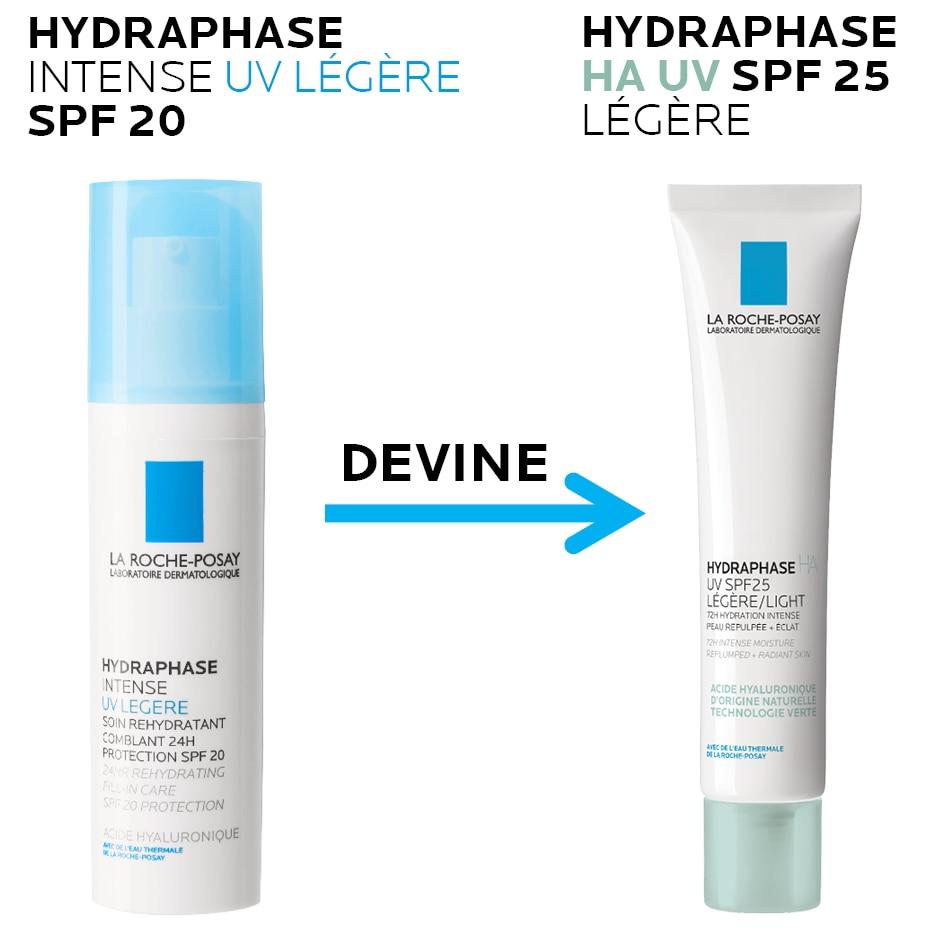 La Roche-Posay Hydraphase HA UV Light Moisturizing Day Cream SPF 25, 72-Hour Hydration for Normal to Combination Skin, 40 ml