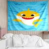 B-Baby Shark Tapestry for Bedroom Aesthetic Classroom Tapestries Wall Hanging for Living Room Dorm Office,Ideal Creative Gift