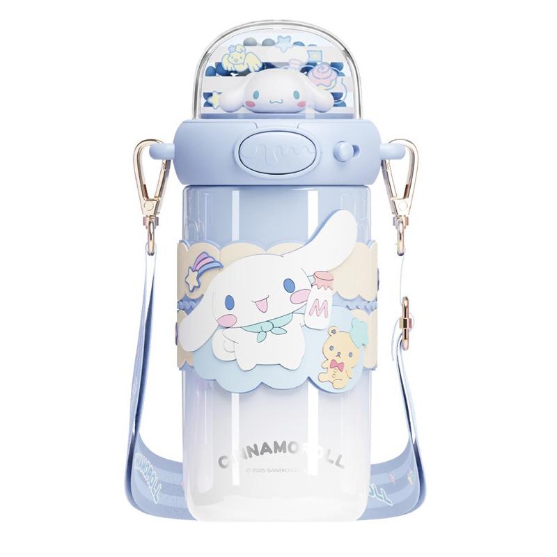 X&W Sanrio Термокружка с трубочкой Мультяшная Куроми Бутылка для питьевой воды Вакуумные фляги из нержавеющей стали с 3D креативной крышкой Подарки для детей
