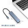 USB C Хаб 6 в 1 Адаптер Type C Расширение USB HDMI Зарядка PD 100 Вт Высокая скорость Слот для карты Расширение Док Высокоскоростная передача данных Совместим с
