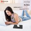 EXCO Black Mouse Pad, Resin Leather, Computer Office Leather, Waterproof, Small Portable Business Leather Hard Pad, Non-Slip Wear-Resistant 0112
