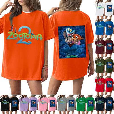 Женская повседневная модная футболка с круглым вырезом, принтом и коротким рукавом