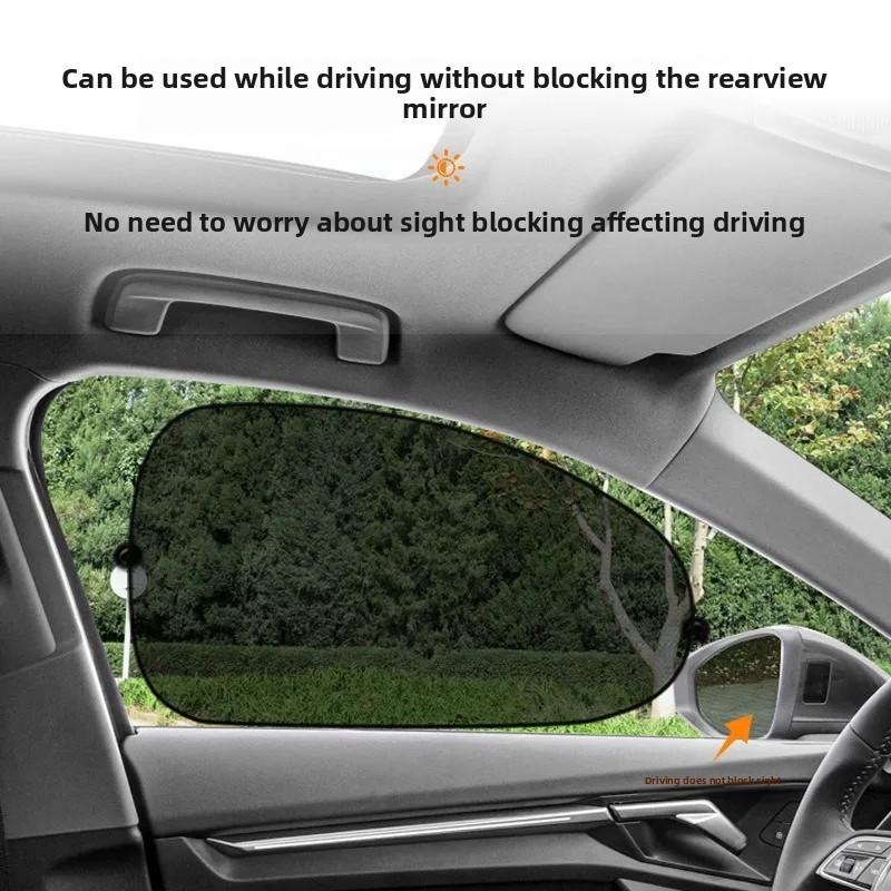 1-5PCS Car Window Sunshade Cover Sun UV Protection Auto Front Rear Black Window Curtain Side Glass Mesh Sunshades Accessories