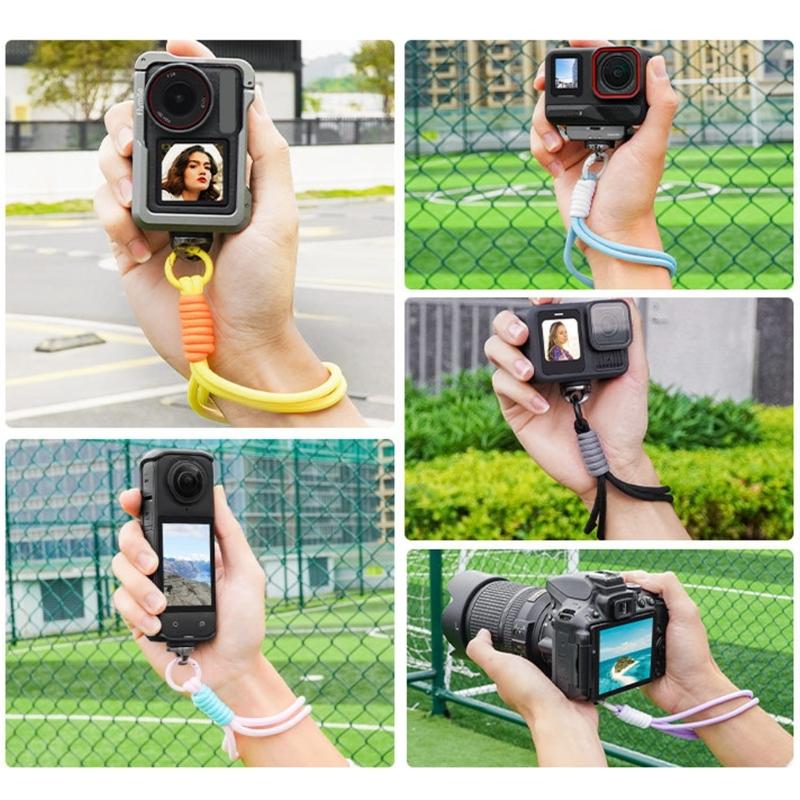 Ручной плетеный ремешок-пояс для камеры для Pocket 3/360 ONE X3 X4 Action Cameras Ручной шнурок Легкое Быстрое Отсоединение Дизайн