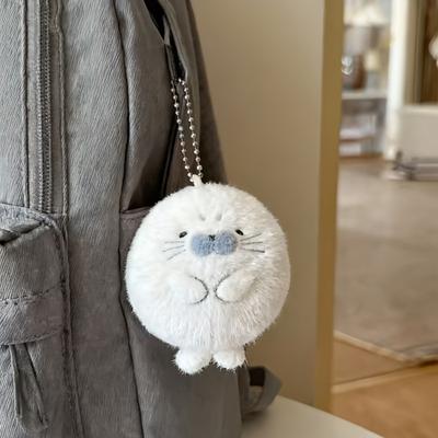 Милые мягкие брелоки-тюлени из плюша Кавайные животные Подвески для школьных сумок детей Аксессуары для рюкзаков Рождественские Новогодние подарки для детей
