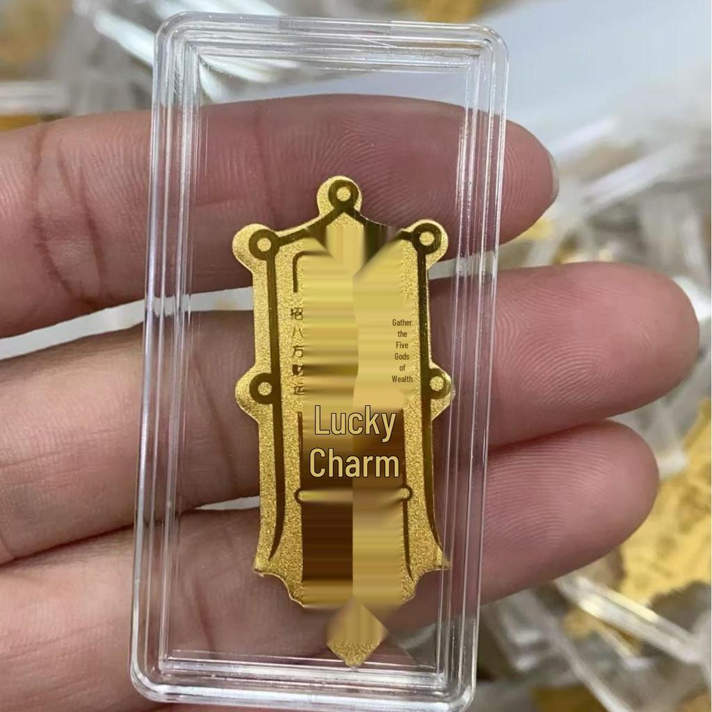 Shuibei Gold 2 мг Сейф Богатства Принцесса Клейкий Стикер на Телефон - Подарок на Процветание