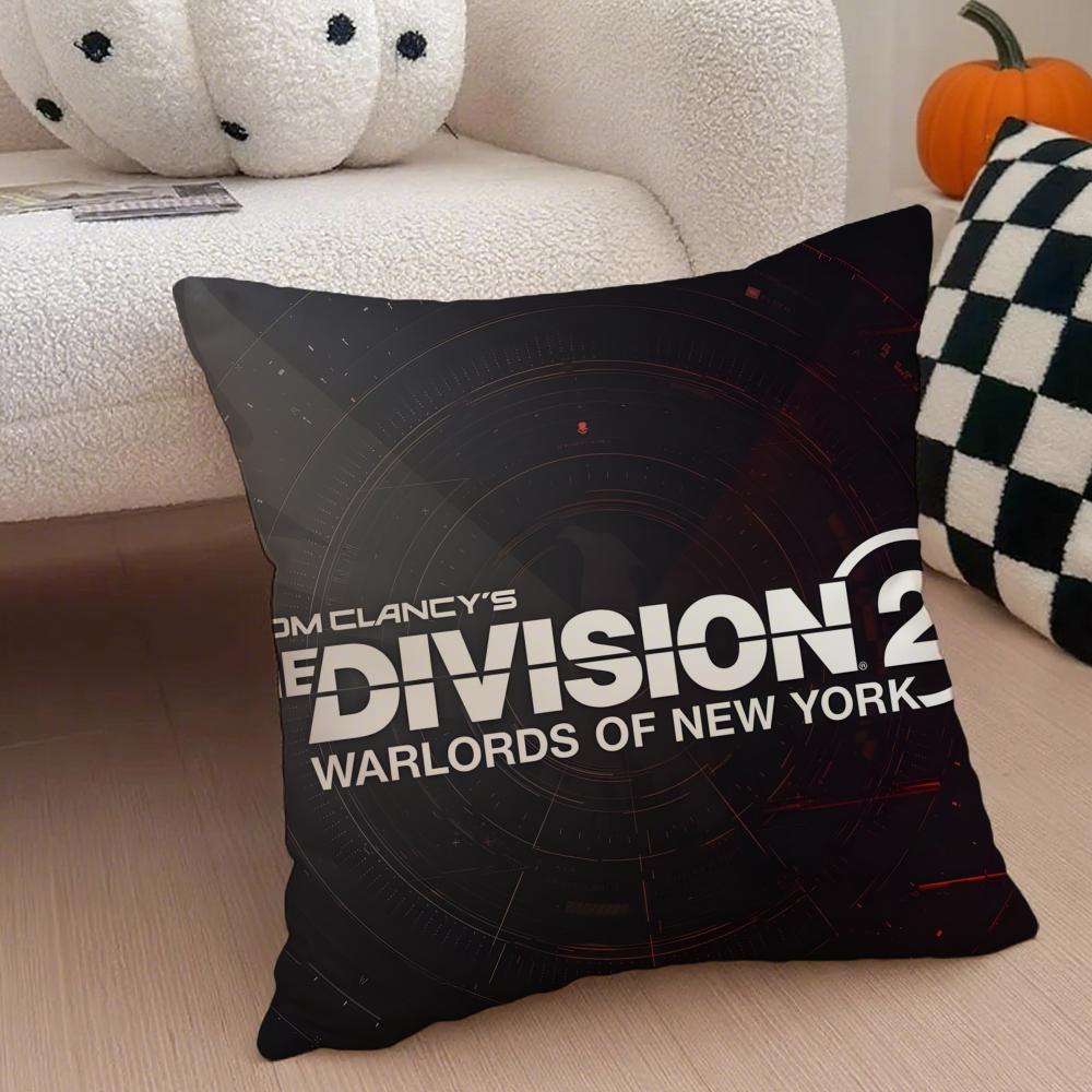 Tom Clancy's The Division 2 Наволочка Наволочка против пылевых клещей Невидимая молния шелковистый короткий плюш Чехол для диванной подушки