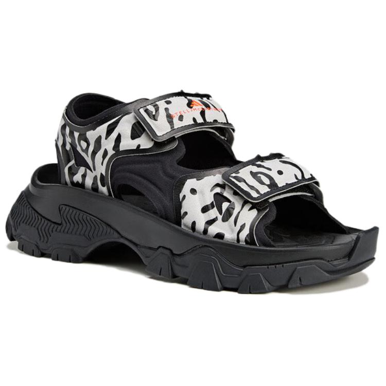 Stella McCartney x adidas Сандалии Hika Outdoor с животным принтом Женские кроссовки Черный Облачно-белый Основной черный IF1797