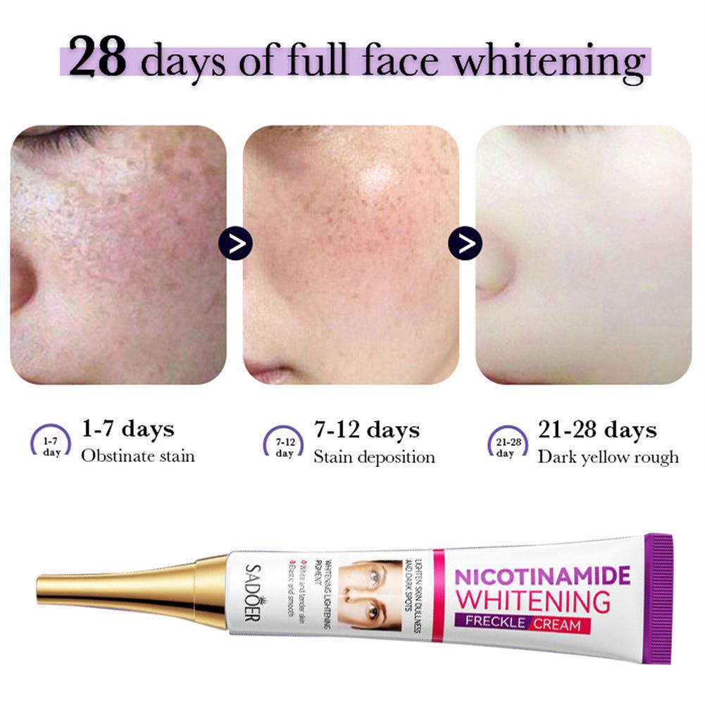 5PCS New Niacinamide Whitening Freckle Cream Effectively Removes Melasma Lightens Black Spots Acne Marks Brightens Facial Care