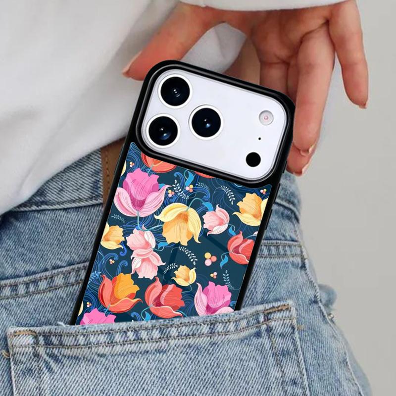 Винтажный чехол для телефона с рисунком Лист Цветок для iPhone 17ProMax 12 13 14 15 16e 17 Pro Max Plus Air Cover