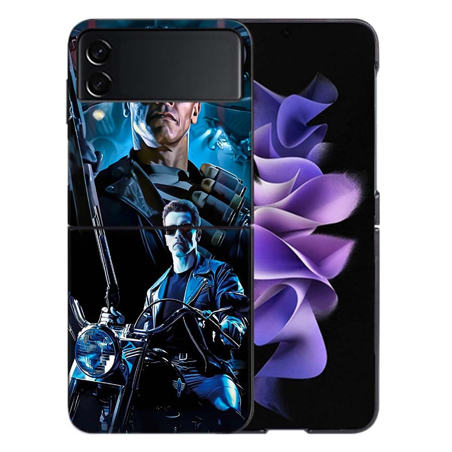 Чехол для телефона Arnold Schwarzenegger Terminator для Samsung Z Flip 6 7 5G Galaxy Z Flip 5 4 3 5G Чехлы Ударопрочный Жесткий Чехол ТПУ