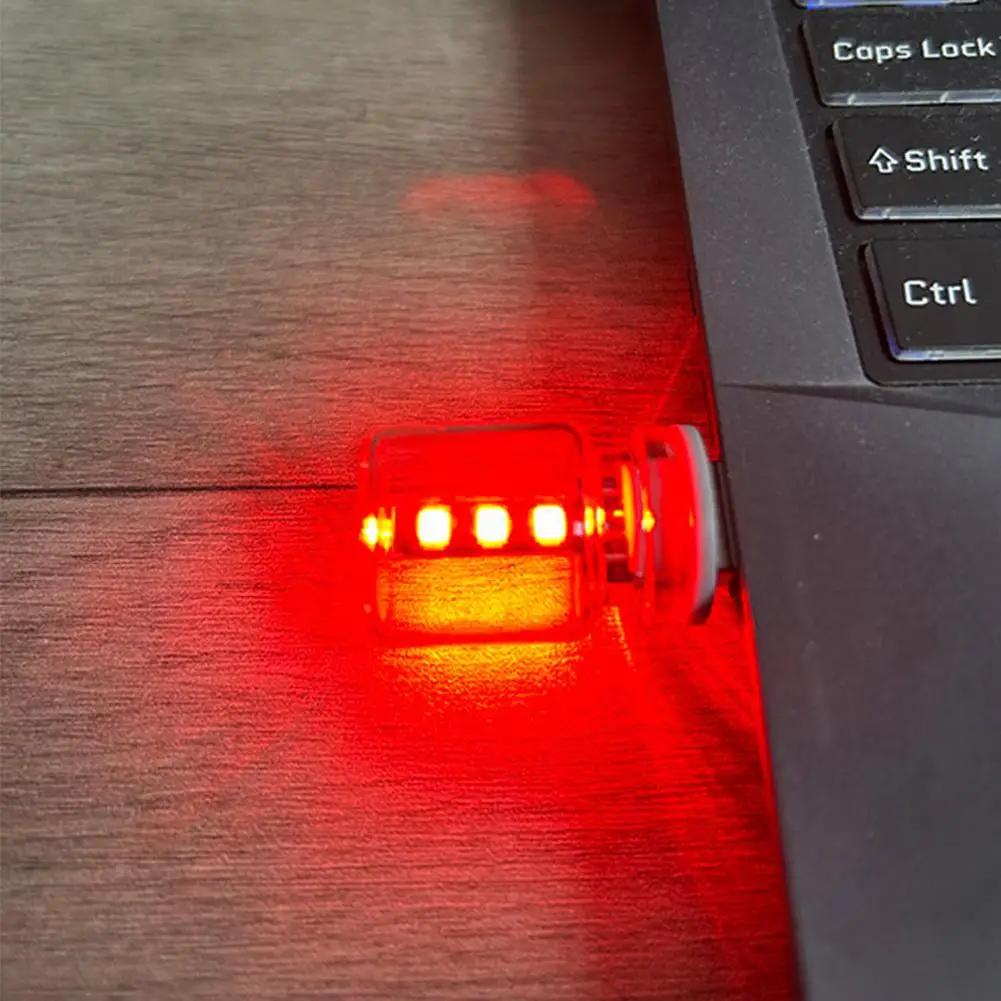 Автомобильный ночник 5 В светодиодная лампа накаливания портативное освещение вилка спальня интерьер автомобиля атмосферные лампы Play USB декоративная лампа O6C2