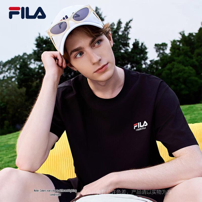 Fila Унисекс Классическая футболка с коротким рукавом и логотипом
