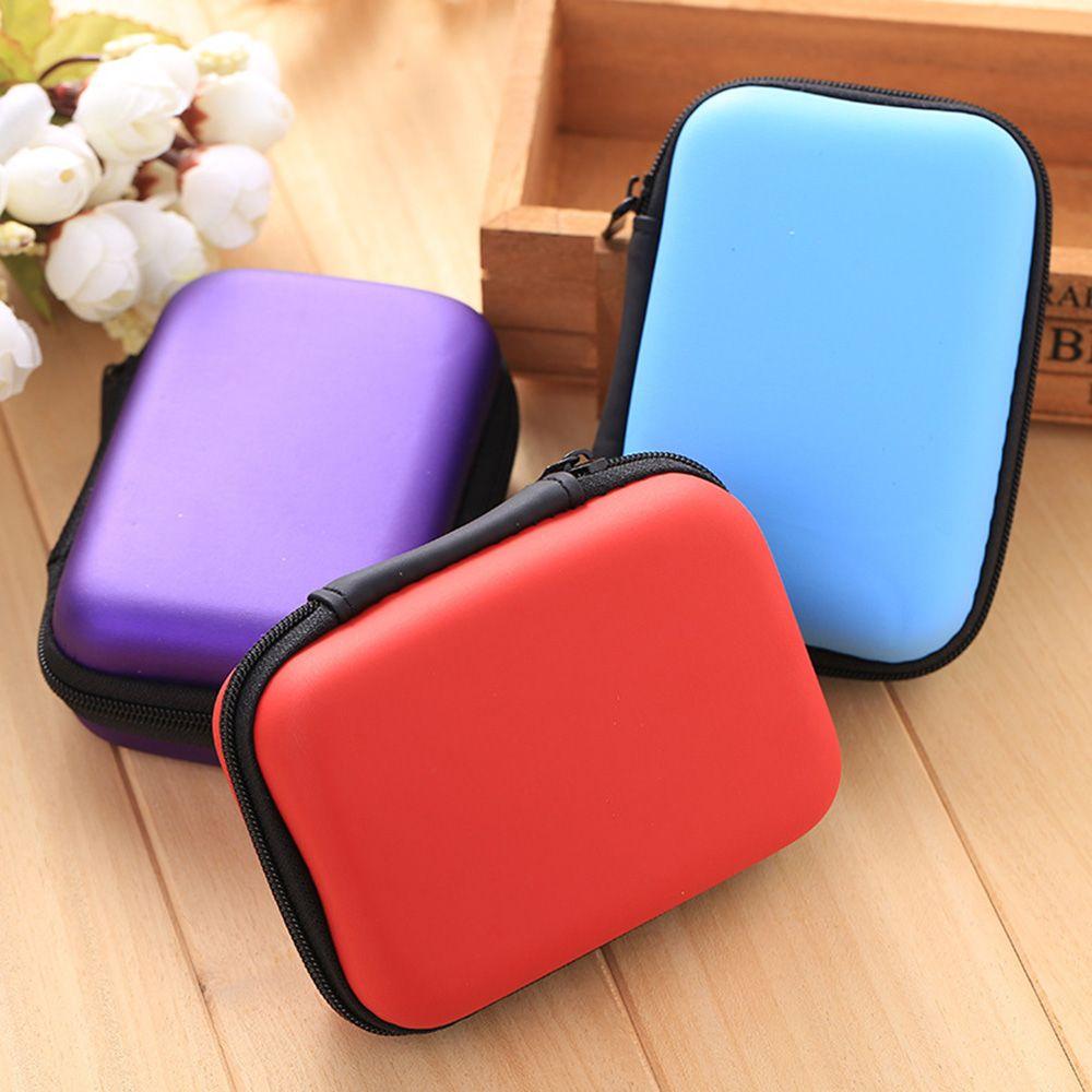 New Headset Travel Storage Box Headphone Bag Portable Case Cable Accessories