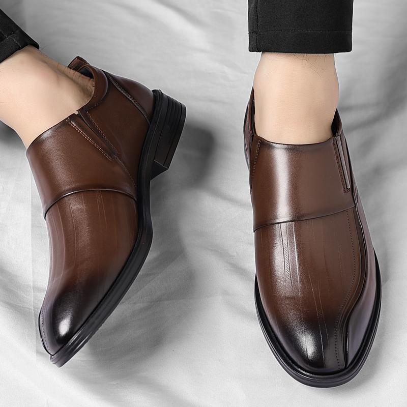 Мужские формальные кожаные туфли Минималистичные и высококачественные стили дизайна Повседневные Деловые и Офисные Черные или взрослые туфли Горячие