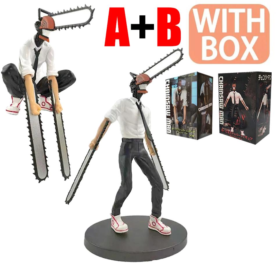 19 см Человек-бензопила Де́ндзи Аниме Фигурка Де́ндзи/Пауэр Фигурка Действия 1560 Фигурка Человека-бензопилы Де́ндзи Коллекционная Модель Кукла Игрушка для Взрослых