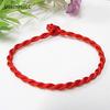 1PC Red Thread String Bracelet Lucky Red Handmade Rope Bracelet for Women Men Jewelry Lover Couple