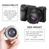 Andoer 25 мм F1.8 APS-C объектив с ручной фокусировкой и широкой диафрагмой, замена для Sony