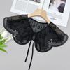 Shawl Wrap Decoration Lace Fabric Fake Collar Hollow DIY Detachable False Collar Ladies Cape Women Girls
