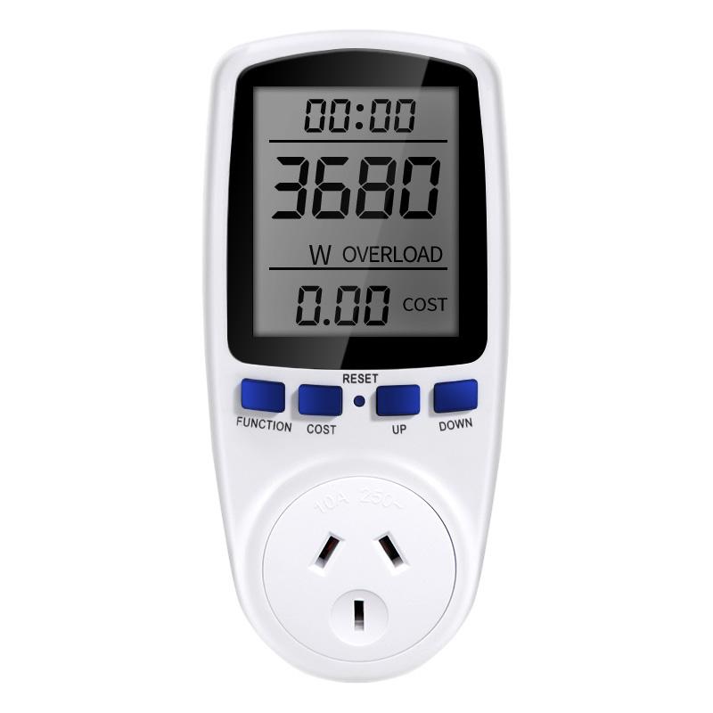 Digital Wattmeter Energy Meter Wattage Electricity Kwh Power Meter LCD Power Meter Outlet Power Analyzer Power Switch EU US UK