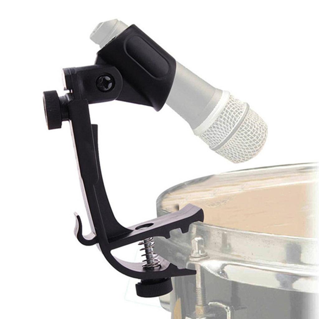 1 пара зажимов для микрофона для барабанов, набор для установки микрофонной стойки на ободке, зажим для игрового выступления