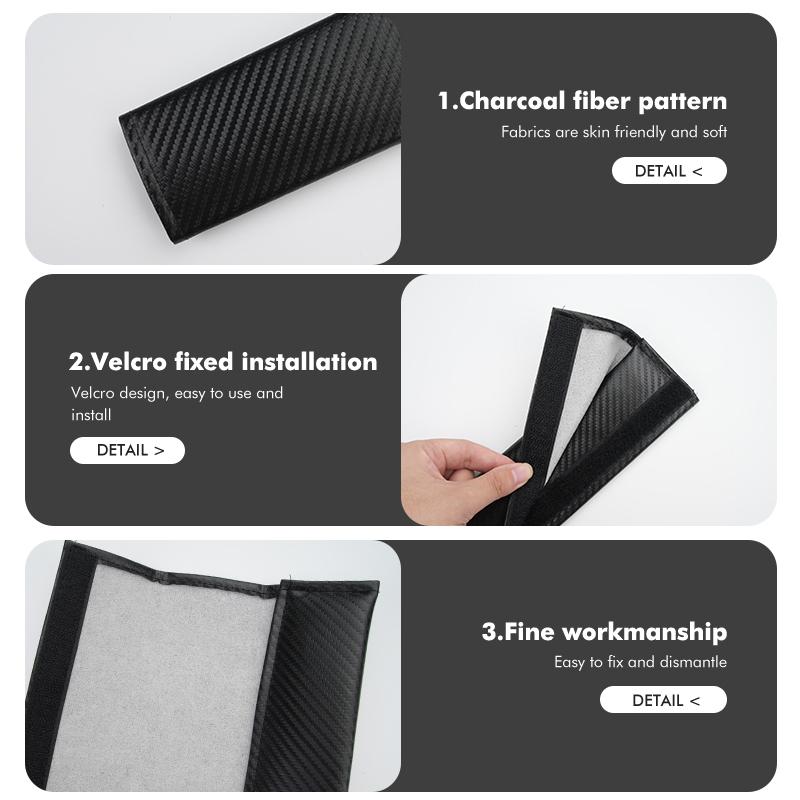 2pcs Car Seat Belt Shoulder Protection Pad Accessories For BMW Performance X1 M3 M6 F01 F02 E34 E36 E60 F10 F20 X6 SLZPW1
