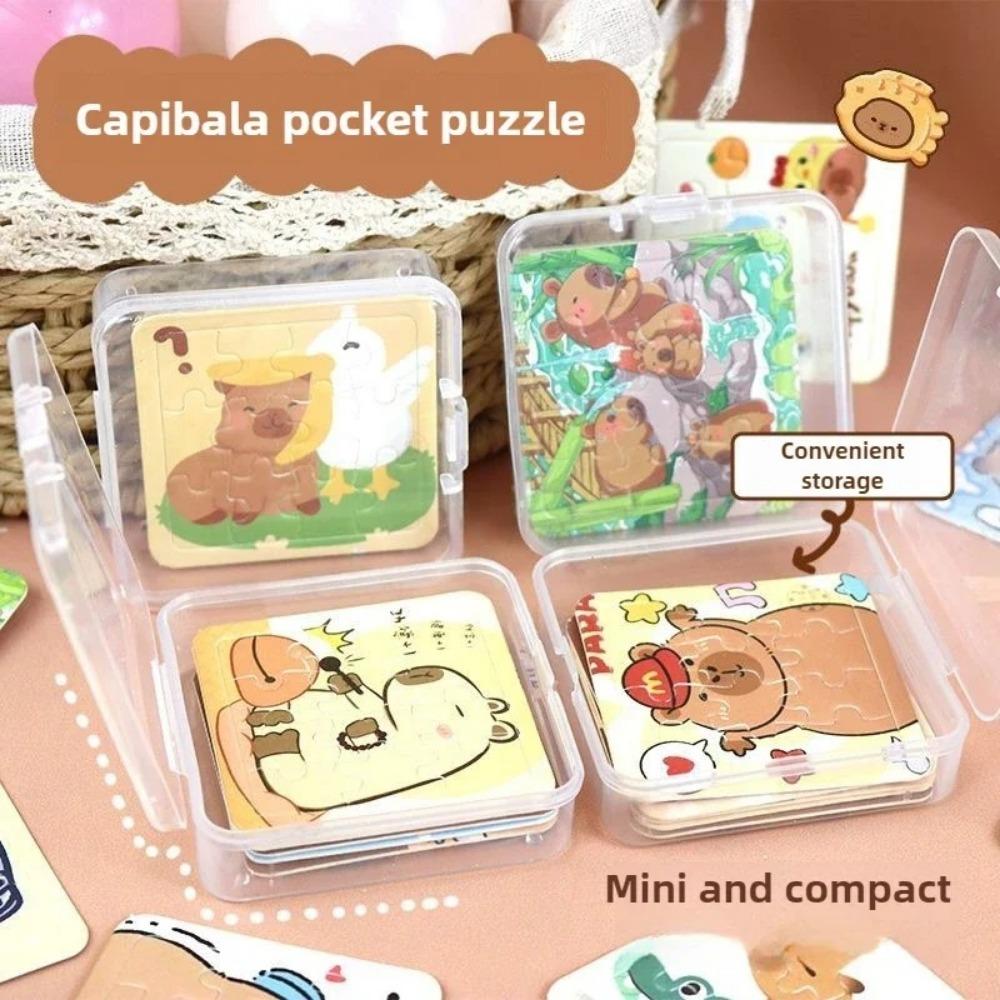 5PCS Animal Educational Toy Capybara Mini Puzzle New Jigsaw Puzzles Party Favors