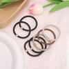 5Pcs High Elasticity Maillard Headband Hair Ring Head Rope Headwear For Girl Sweet Rubber Band Hair Accessories
