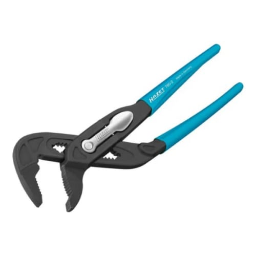Hazet 760-2 Water Pump Pliers, Grip Pliers, Plumbing Tool, Quick Adjustment, Large Diameter, Maximum Opening Width 50mm, Total Length 260mm, Professio