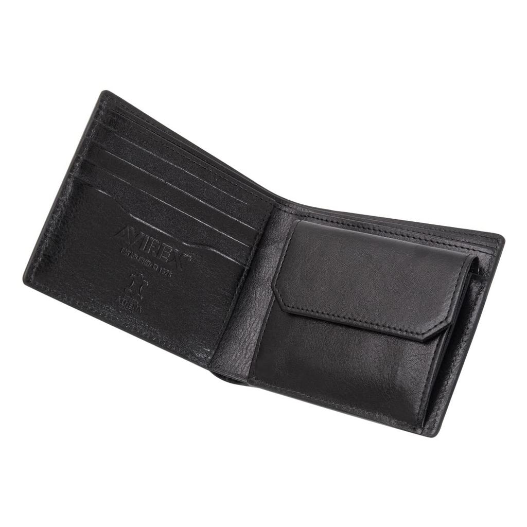 Bifold Wallet BEIDE AX9100 Genuine Leather Chocolate [Avirex] Men's [43]