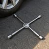 Cross-Shaped Wheel Lug Wrench High Rotational Force for Home Garage