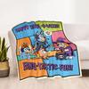 Halloween Bluey Gang Blanket Soft & Cozy Suitable for Sofa Couch Bed Four Seasons Multipurpose Modern Style Birthday Christmas Gift Blanket