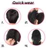 MISS WIG Synthetic Elastic Drawstring Loose Wave Curly Scrunchies Ponytail Extensions 12inch Ponytail Wig for Women