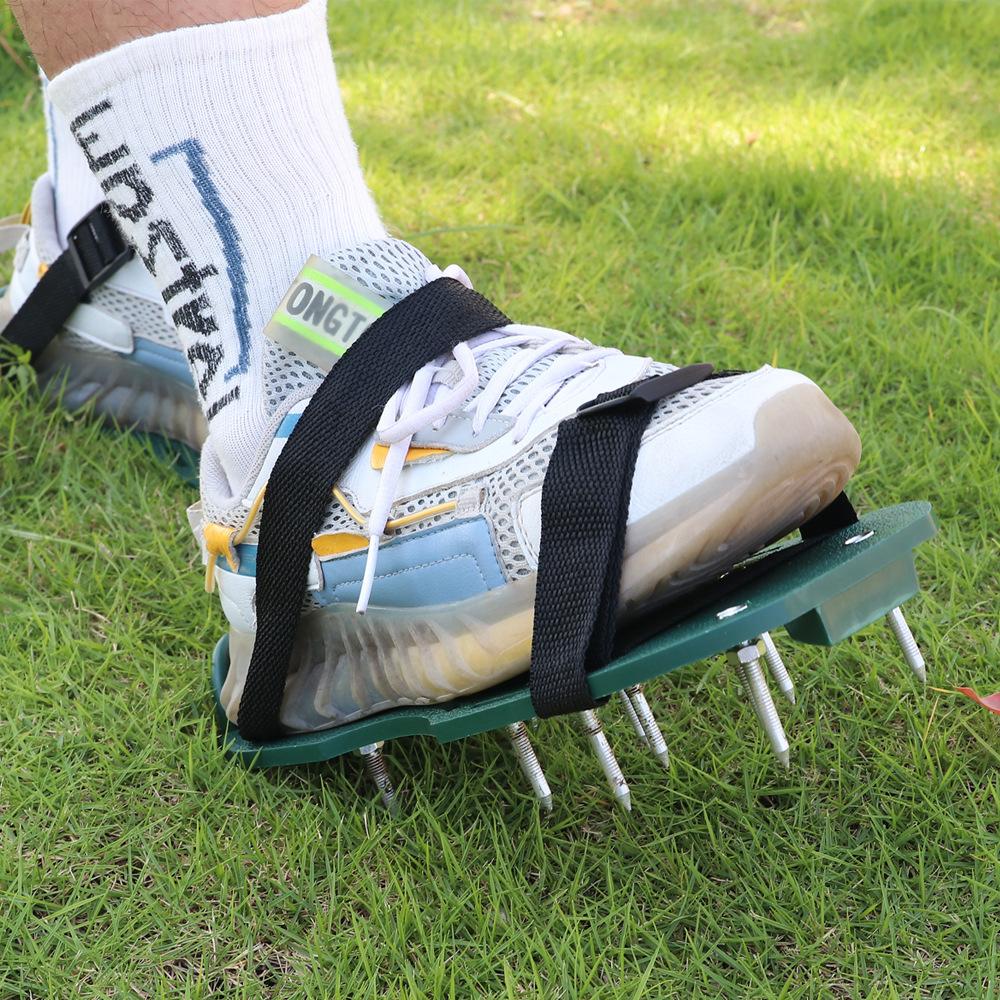 Spiked Shoes for Epoxy Floor Paint Construction Garage Floor Tools Adjustable Lawn Aerator Tools