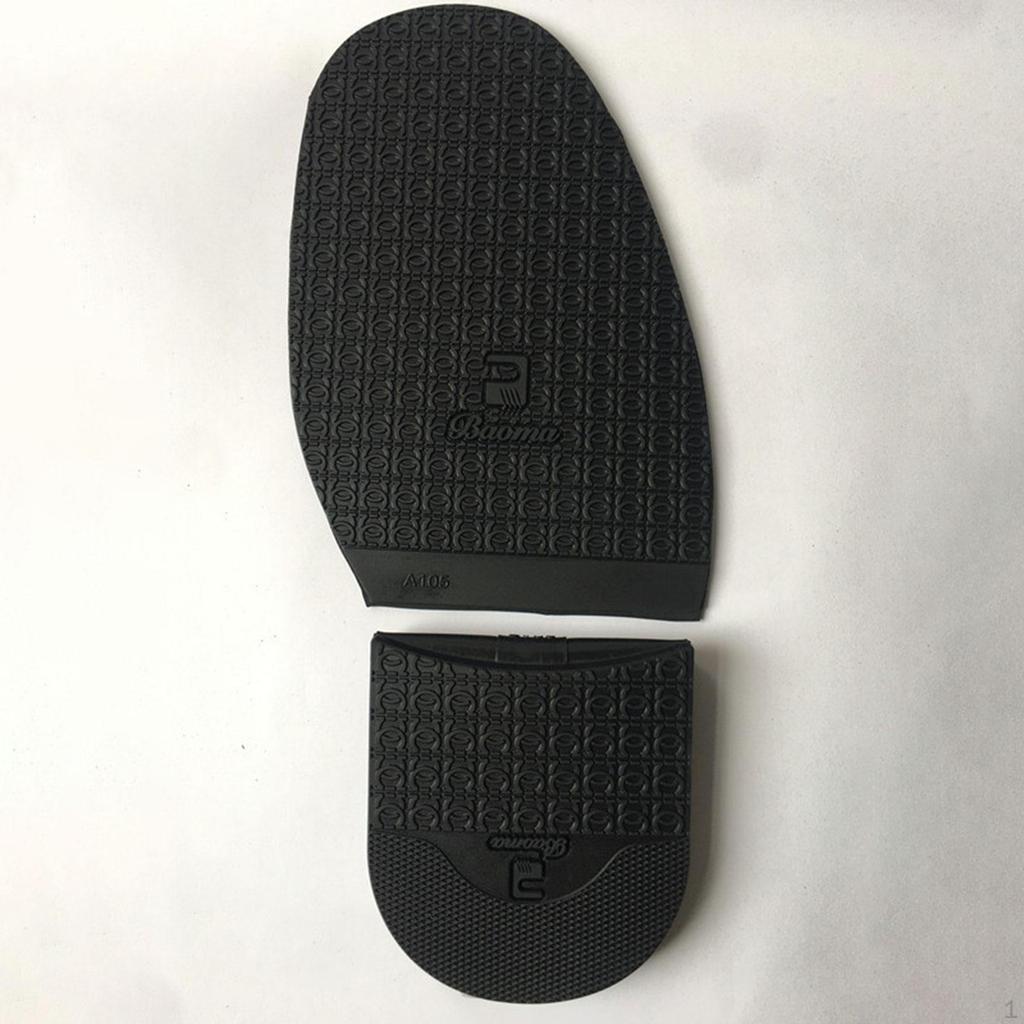 2 шт. Ремонт подошвы обуви Легко установить Подарок Универсальный Противоскользящий Использование Черный