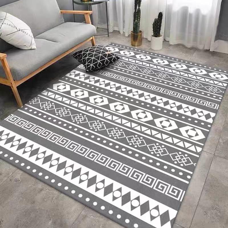 Moroccan High Quality Flannel Rug Living Room Sofa Bedroom Floor Mat Bedside Rug Hard-wearing Comfortable Soft Home Decor
