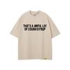 Unisex Oversized Cotton T-Shirt With Bold Letter Print Loose Fit Streetwear Tee Casual Wear