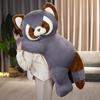 Nice 1pc 55/70/90cm Cuddleable Plush Raccoon Doll Toy Appease Toys Adorable Bedroom Decor Red Panda Plush Toy Christmas Gift