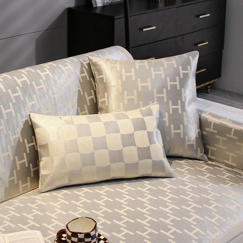 Прохладный чехол для дивана, технология ледяного шелка, диванная подушка для гостиной, летняя подушка, нескользящий чехол для дивана, пылезащитный чехол, ткань с защитой от царапин