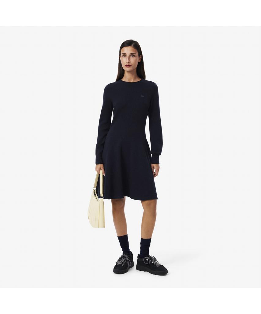Lacoste Women'S Wool Fit-And-Flare Mini Dress Ef4161-55N 166