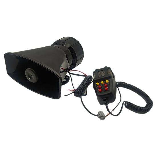 1 Set Car Siren Super Loud Universal 7 Sounds 12V Electric Siren Auto