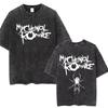 Washed Vintage My Chemical Romance Three Cheers for Sweet Revenge Album Graphic T Shirts Men Women Retro Punk Emo Rock Tshirts