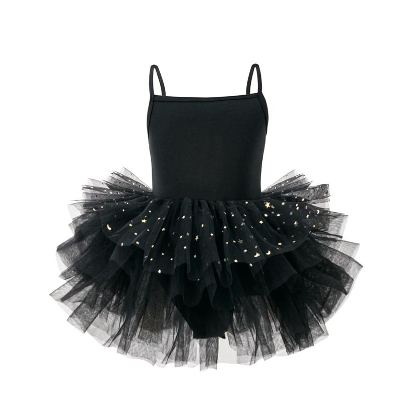 Girls' Sling Ballet Dress Fluffy Skirt Kids Dance Costume