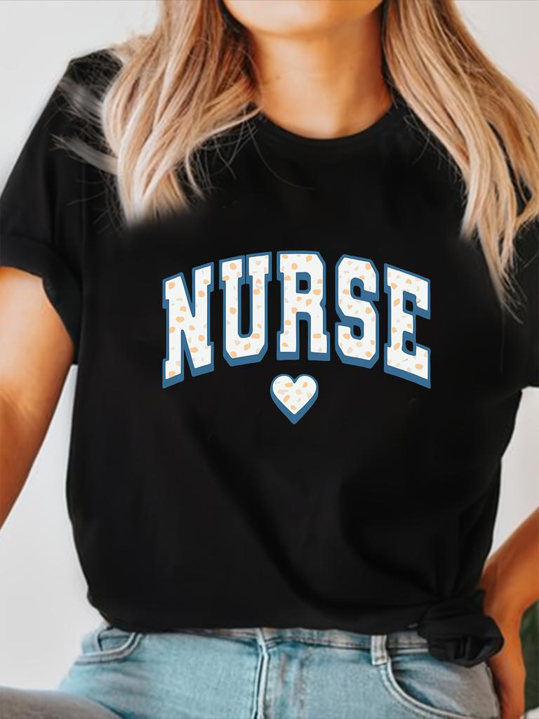Nurse Heart Graphic T-shirt