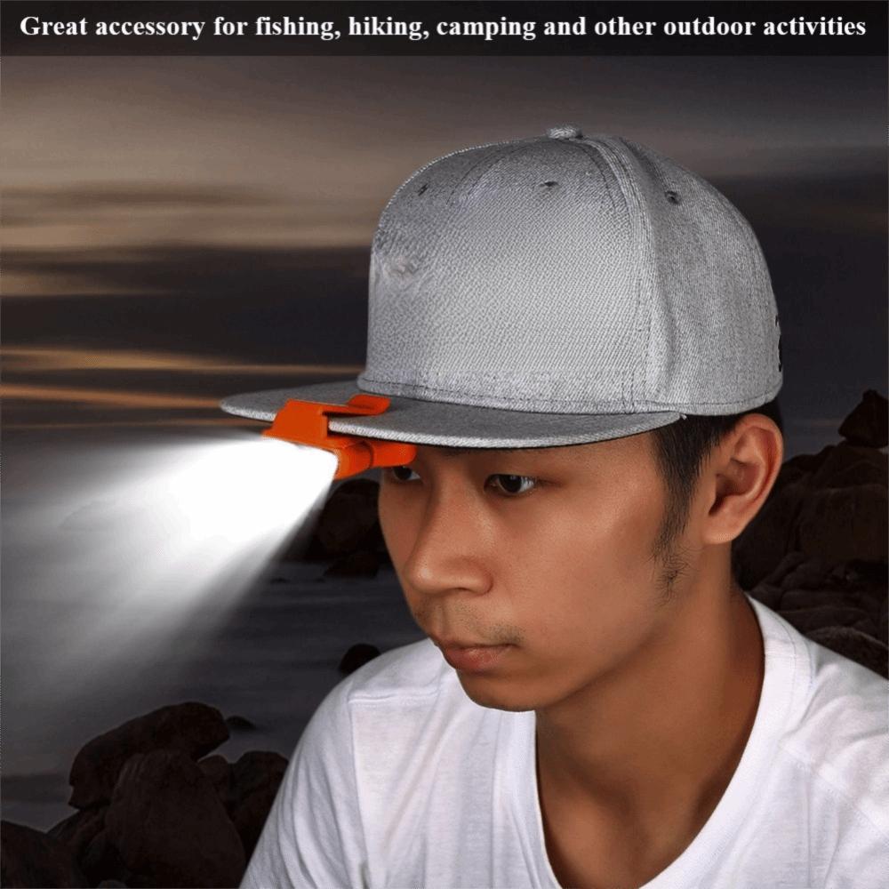 2 Colors Hat HeadLamp Rotatable Hat Clip Light Portable Clip Headlamp Outdoor Fishing