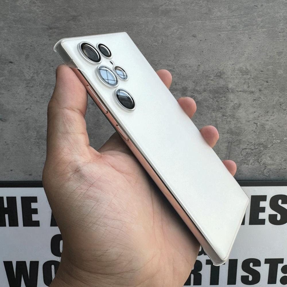 Чехол S23Ultra Роскошный Тонкий Матовый Ультратонкий ПК Чехол для Samsung Galaxy S25 S22 Ultra S23 S24 Plus Безрамочный Термоотводящий Чехол